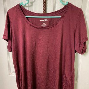 Wool& Stella Tee - Size Large, Plum - Free Shipping